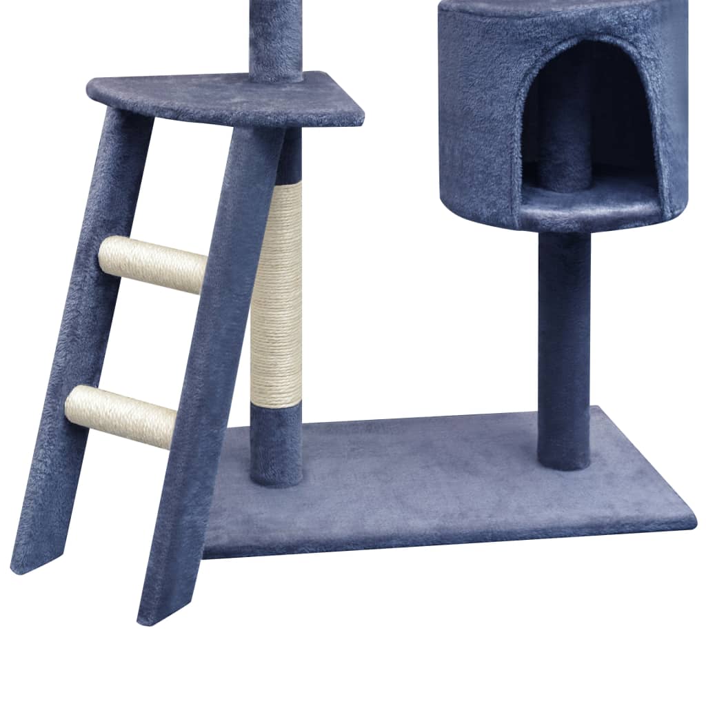 Kattenkrabpaal Met Sisal Krabpalen 150 Cm Donkerblauw