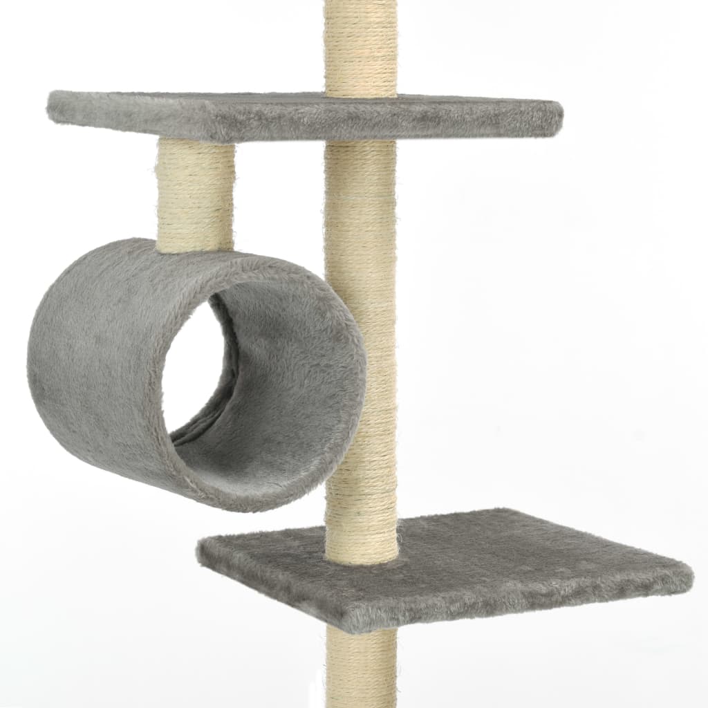Kattenkrabpaal Met Sisal Krabpalen 260 Cm Grijs