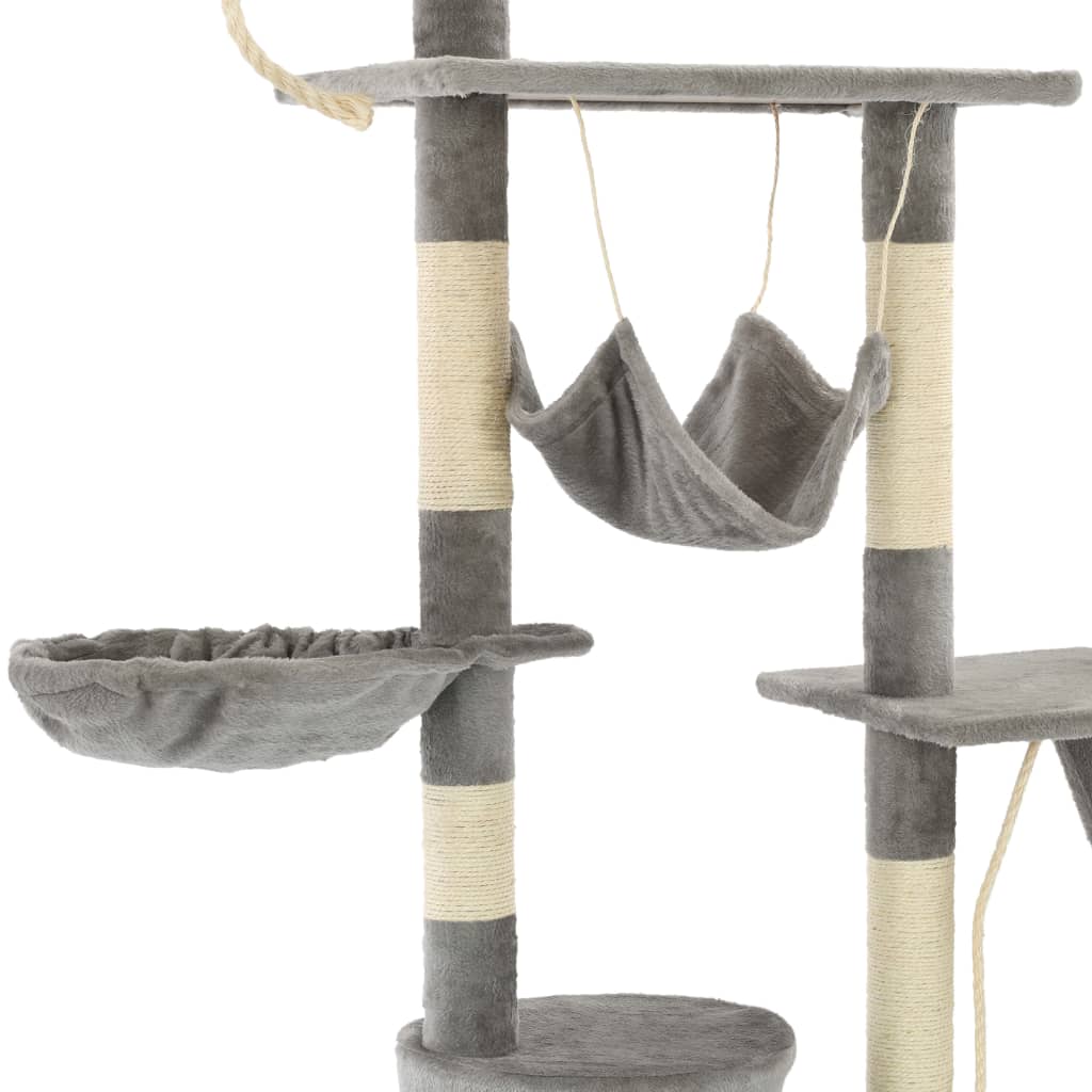 Kattenkrabpaal Met Sisal Krabpalen 230-250 Cm Grijs
