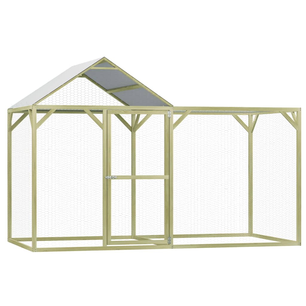 Kippenhok 3X1,5X2 M Geïmpregneerd Grenenhout 3 x1.5 x 2 m