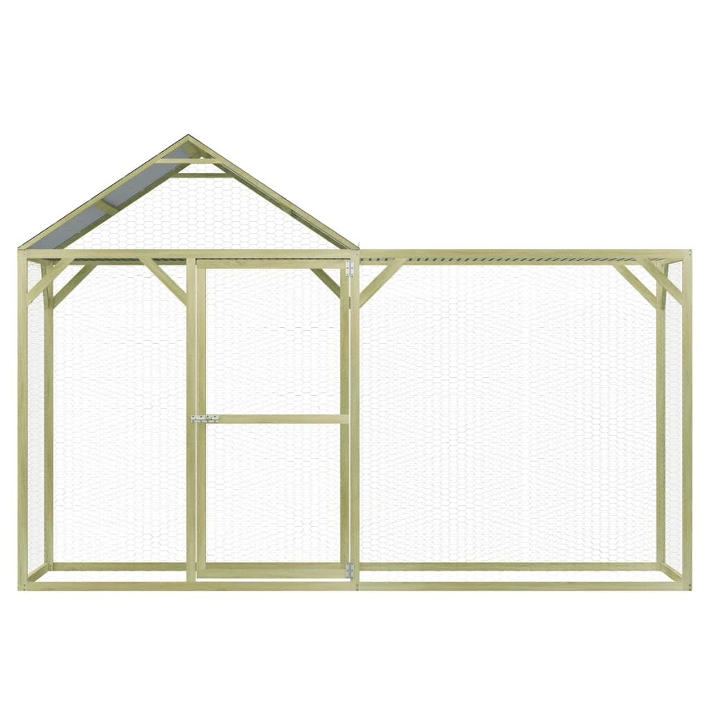 Kippenhok 3X1,5X2 M Geïmpregneerd Grenenhout 3 x1.5 x 2 m
