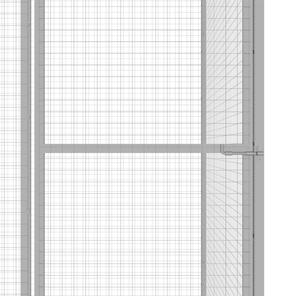 Kattenkooi 6X1,5X1,5 M Gegalvaniseerd Staal 6 x 1.5 x 1.5 m