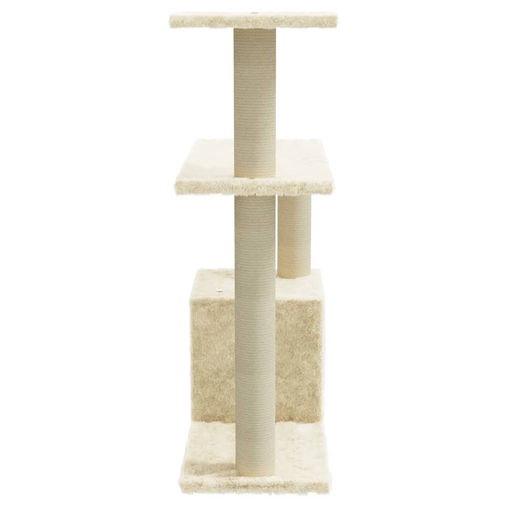 Kattenkrabpaal Met Sisal Krabpalen 70 Cm Crèmekleurig