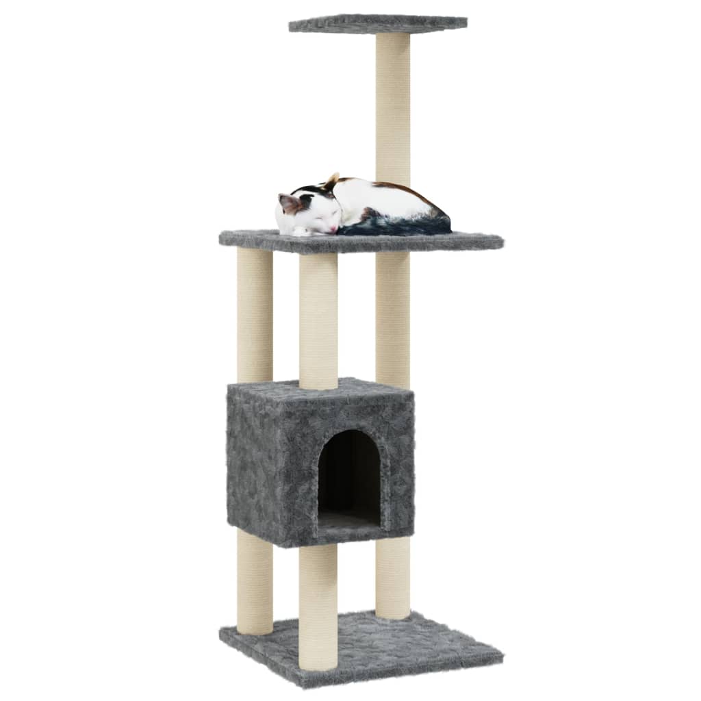Kattenkrabpaal Met Sisal Krabpalen 104 Cm Donkergrijs