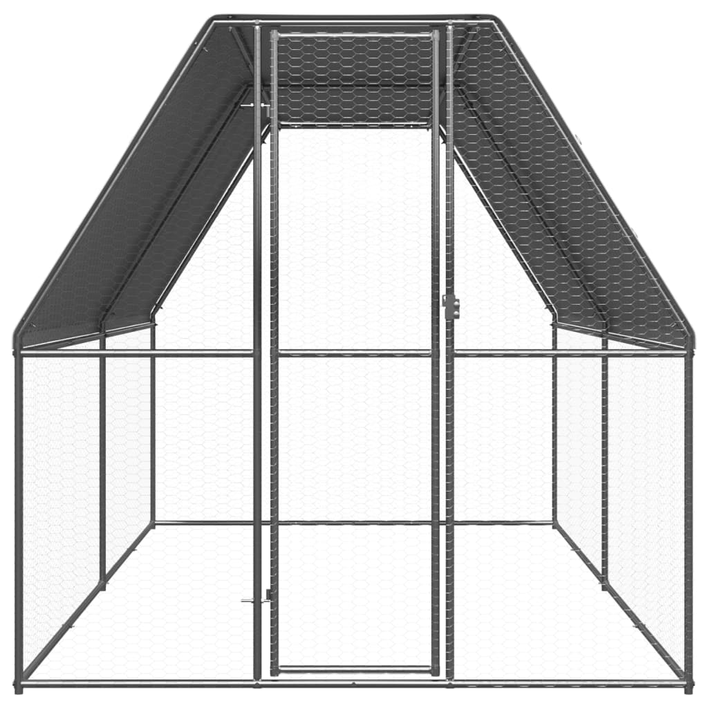 Buitenhok Voor Kippen Gegalvaniseerd Staal 2 x 4 x 2 m
