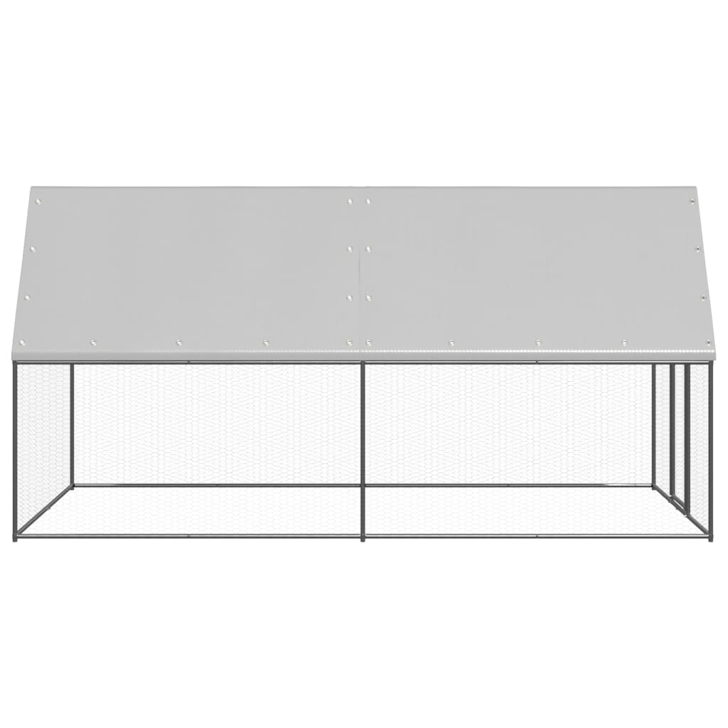 Buitenhok Voor Kippen Gegalvaniseerd Staal 2 x 4 x 2 m