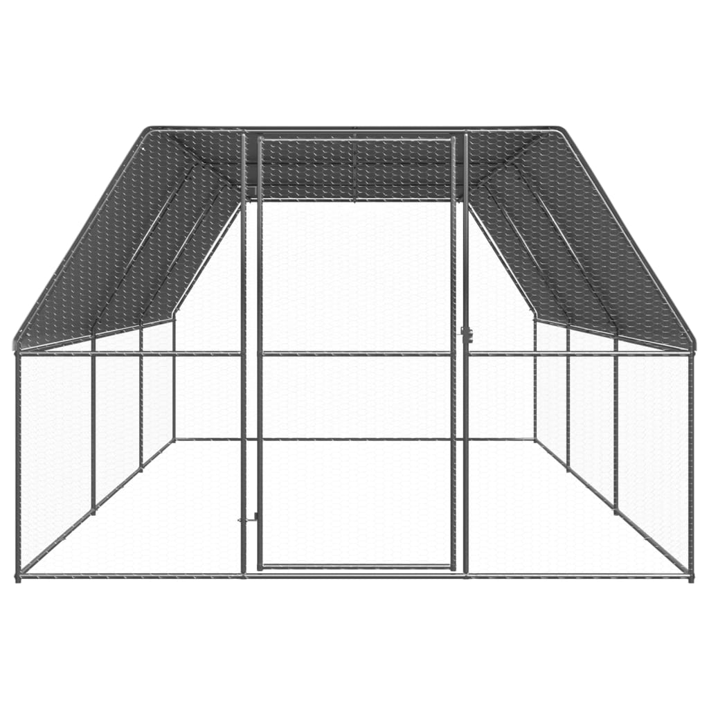 Buitenhok Voor Kippen Gegalvaniseerd Staal 3 x 6 x 2 m