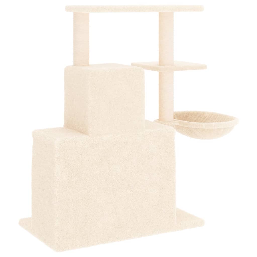 Kattenmeubel Met Sisal Krabpalen 83 Cm Crèmekleurig