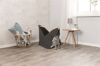Trixie Kattenmand Tent Elise Met Kussen Vilt Antraciet