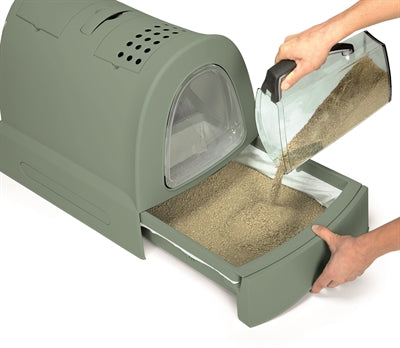 Kattenbak Met Schuiflade Groen
