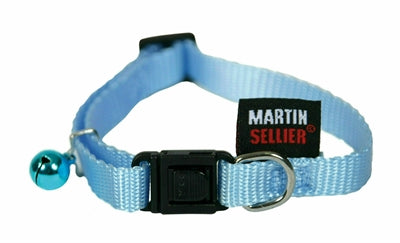 Martin Kattenhalsband Nylon Uni Blauw