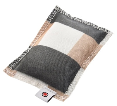 Canadiancat Company Canadian Cat Speelkussen Karo Met Catnip Grijs / Beige 10X7,5X1 CM