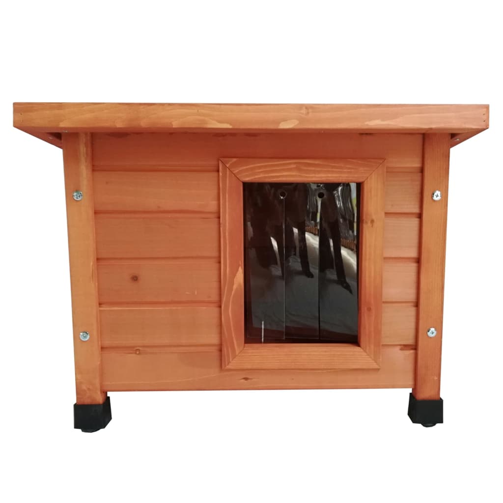 @Pet Kattenhok Voor Buiten Xl 68,5X54X51,5 Cm Hout 68.5 x 54 x 51.5 cm