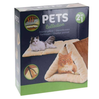 Pets Collection Kattenkussen En Tunnel 2-In-1 90X60 Cm