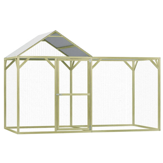 Kippenhok 3X1,5X2 M Geïmpregneerd Grenenhout 3 x1.5 x 2 m