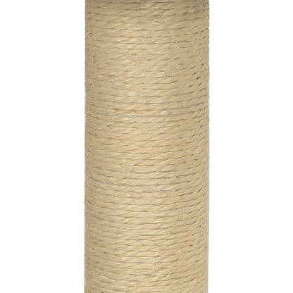 Kattenmeubel Met Sisal Krabpaal 74 Cm Crèmekleurig