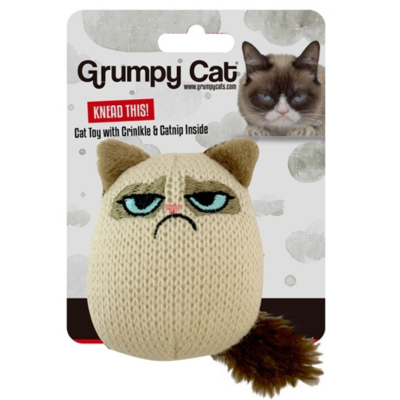 Grumpy Cat Knit Pouncey Cat Toy 8X6X5 CM