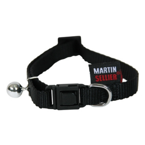 Martin Kattenhalsband Nylon Uni Zwart