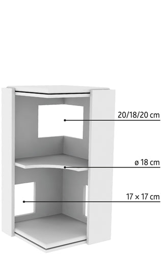 Trixie Cat Tower Krabpaal Gabriel Grijs