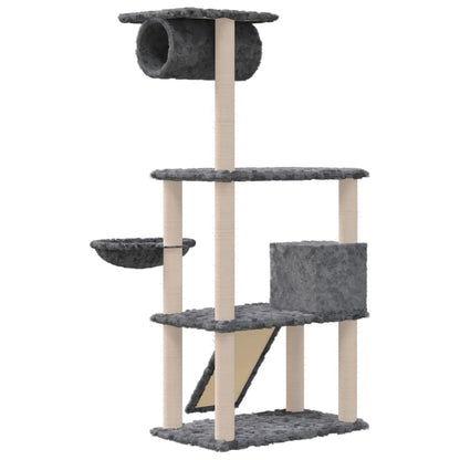 Kattenmeubel Met Sisal Krabpalen 131 Cm Donkergrijs