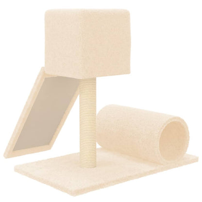 Kattenmeubel Met Sisal Krabpaal 59 Cm Crèmekleurig
