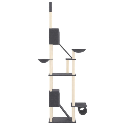 Kattenmeubel Vloer Tot Plafond 277-303 Cm Donkergrijs