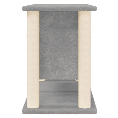 Kattenmeubel Met Sisal Krabpalen 50 Cm Lichtgrijs